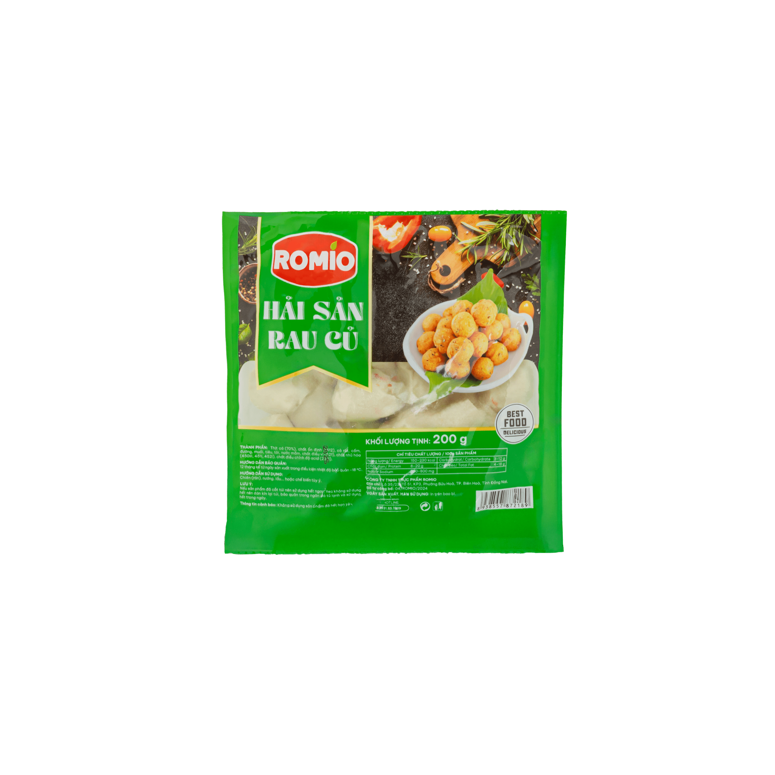 Viên hải sản rau củ 200G (80V)