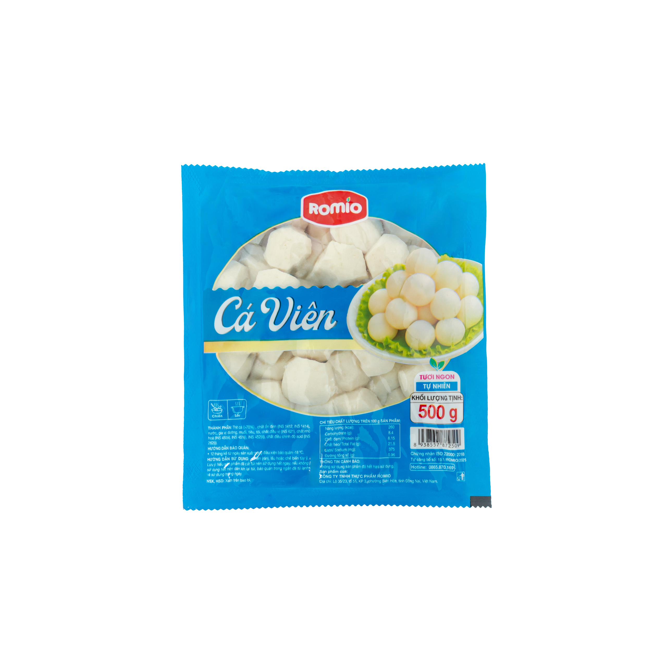 Cá viên 500G (80V)