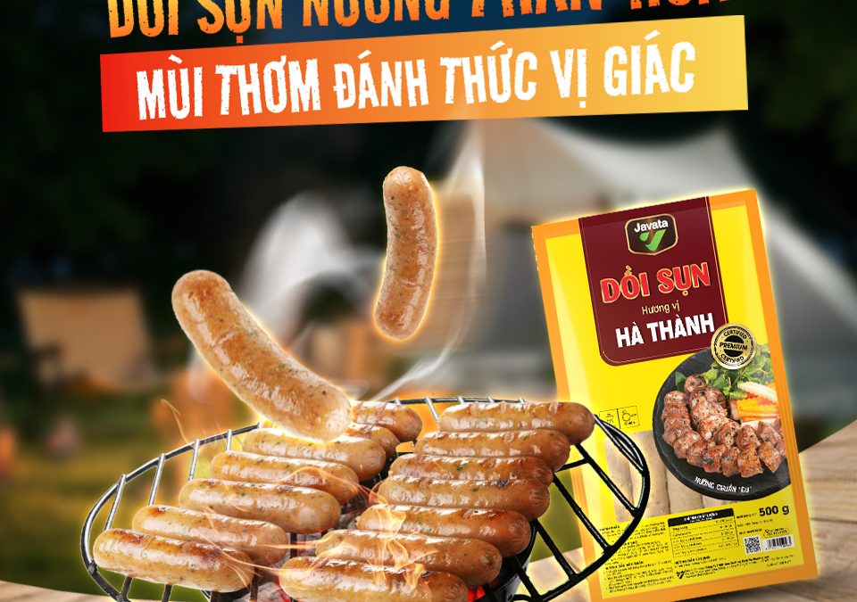 Dồi sụn nướng than hoa – Mùi thơm đánh thức vị giác